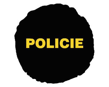 Kulatý polštář Policie