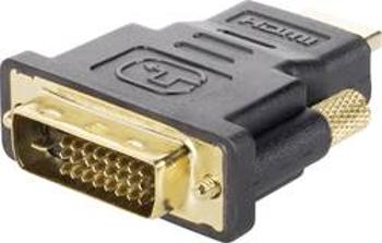 HDMI / DVI adaptér pozlacený,Renkforce černá