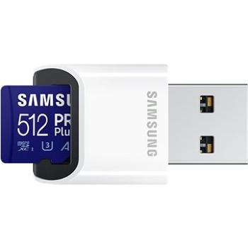 Samsung MicroSDXC 512GB PRO Plus + USB adaptér (MB-MD512KB/WW)