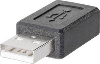 USB adapter zástrčka Typ A <=> zásuvka mini USB Typ B BKL Electronic 10120276, černý