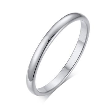 Ziskoun Decentní prsten Classic z chirurgické oceli - stříbrný SR175 Velikost: 7