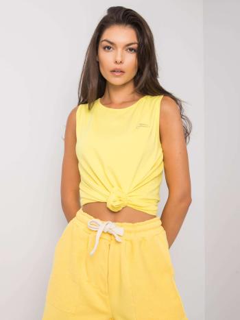 ŽLUTÝ DÁMSKÝ TOP BEZ RUKÁVŮ TK-FF-TP-194563.52P-YELLOW Velikost: XL