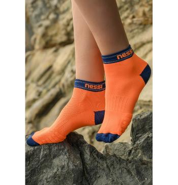 Nessi Sportswear Prodyšné běžecké ponožky Road R RSO-3G Orange + Blue Velikost: 42-44