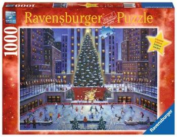 RAVENSBURGER Puzzle Rockefellerovo centrum o Vánocích 1000 dílků