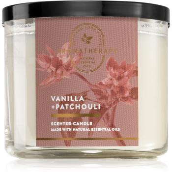 Bath & Body Works Vanilla + Patchouli vonná svíčka 411 g