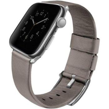 UNIQ řemínek Mondain Apple Watch 4 Genuine Leather 44mm béžová UNIQ-44MM-MONBEG