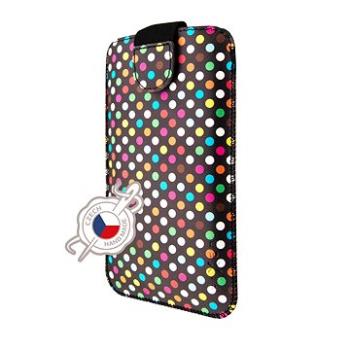 FIXED Soft Slim se zavíráním PU kůže velikost 6XL+ motiv Rainbow Dots (FIXSOS-RAD-6XL+)