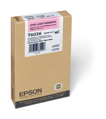 Epson T603600 světle purpurová (light vivid magenta) originální cartridge