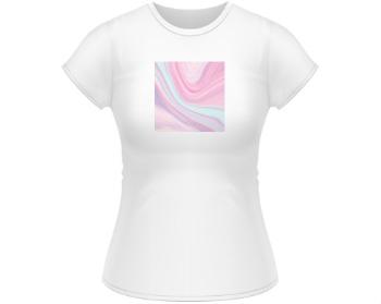 Dámské tričko Classic Růžový abstraktní vzor