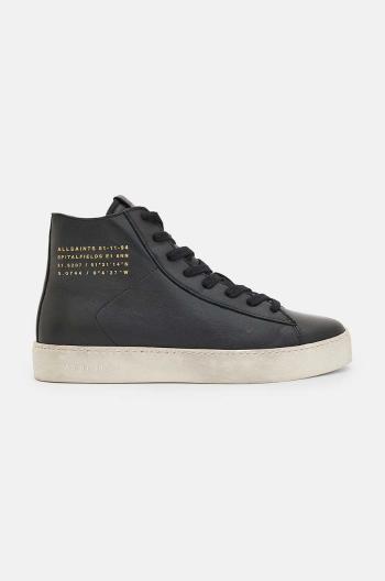 Kožené kecky AllSaints Tana High Top černá barva, W110FB