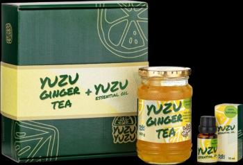 YuzuYuzu Harmony box pro zdraví a duševní rovnováhu (Yuzu Ginger Tea + 100% Yuzu Essential Oil, 10 ml) 500 g