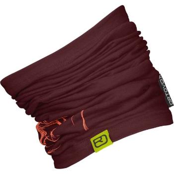 ORTOVOX 120 TEC LOGO NECKWARMER Nákrčník, vínová, velikost