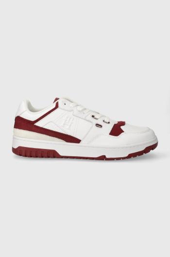 Kožené sneakers boty Tommy Hilfiger TH BASKET STREET LTH bílá barva, FM0FM04874