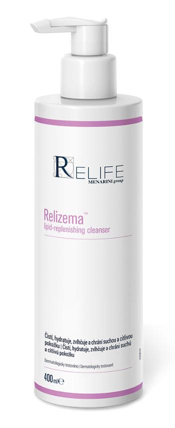 Relife Relizema Lipid replanishing cleanser gel pump dispenser 400 ml