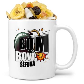 Hrnek Bombová šéfová (Náplň hrníčku: Tropická směs)