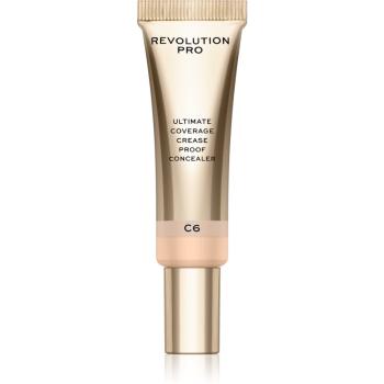 Revolution PRO Ultimate Coverage Crease Proof Concealer korektor s kyselinou hyaluronovou odstín C6 12 ml