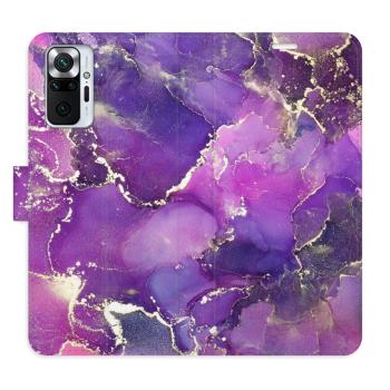 Flipové pouzdro iSaprio - Purple Marble - Xiaomi Redmi Note 10 Pro