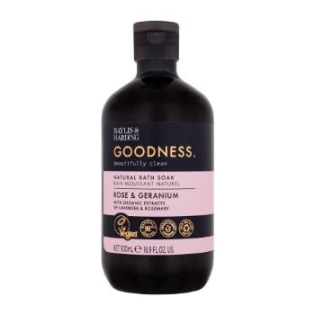 Baylis & Harding Goodness Rose & Geranium Natural Bath Soak 500 ml pěna do koupele pro ženy