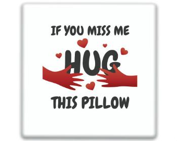 3D samolepky čtverec - 5kusů Hug this pillow