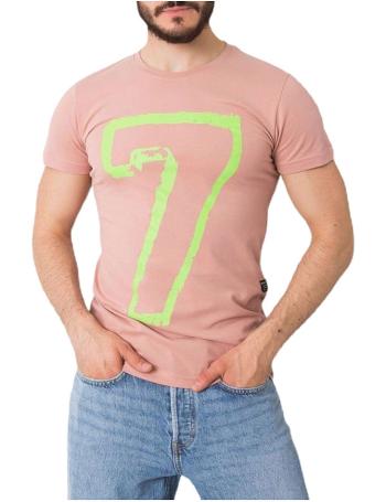 Růžové tričko se sedmičkou vel. XL