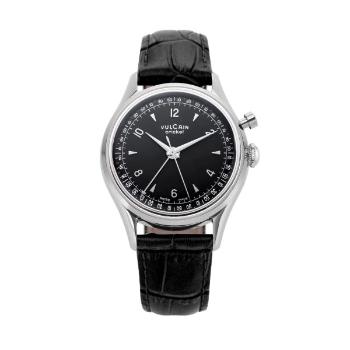 Vulcain Cricket Tradition 39 mm - Black - Black Alligator