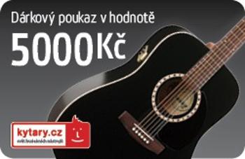 Kytary.cz Dárkový šek 5000 Kč