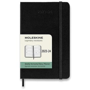 Moleskine 2023-2024 horizontální S, tvrdé desky, černý (DHB18WH2Y24)