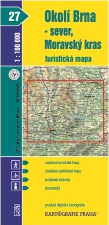 1:100T (27)-Okolí Brna-sever/Moravský kras (turistická mapa)