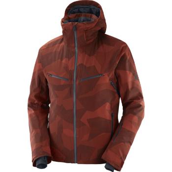 Salomon BRILLIANT JKT M Pánská lyžařská bunda, červená, velikost XXL