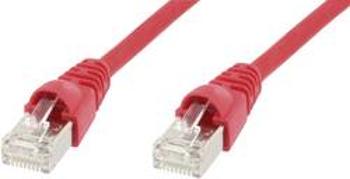 Síťový kabel RJ45 Telegärtner L00005A0029, CAT 6A, S/FTP, 10.00 m, červená