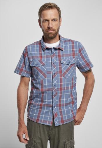 Brandit Roadstar Shirt red/blue - L