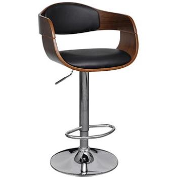 Barová stolička ohýbané dřevo a umělá kůže (241053)