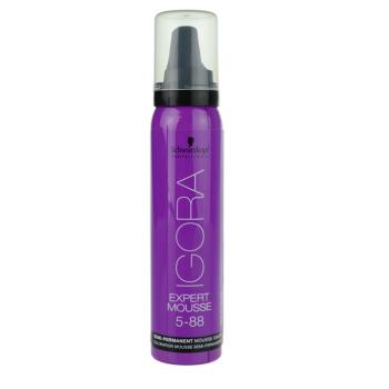 Schwarzkopf Professional IGORA Expert Mousse barvicí pěna na vlasy odstín 5-88 Light Brown Red Extra 100 ml