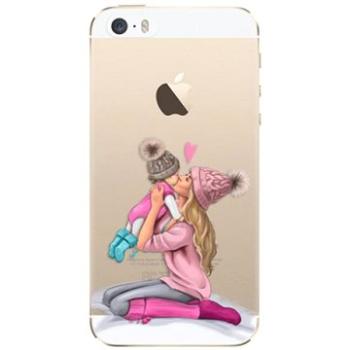 iSaprio Kissing Mom - Blond and Girl pro iPhone 5/5S/SE (kmblogirl-TPU2_i5)