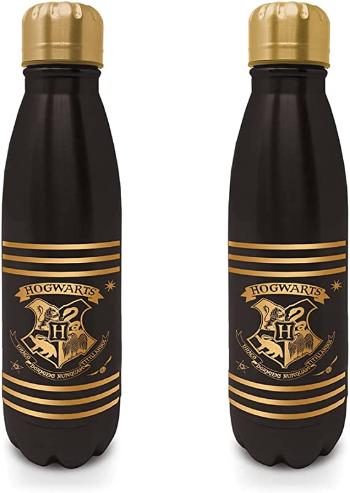 Pyramid Kovová láhev na nápoj Harry Potter - černo-zlatá
