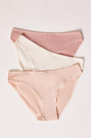 Kalhotky Etam ( 3-pak) béžová barva