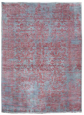 Diamond Carpets koberce Ručně vázaný kusový koberec Diamond DC-JK 1 silver/pink - 245x305 cm Růžová