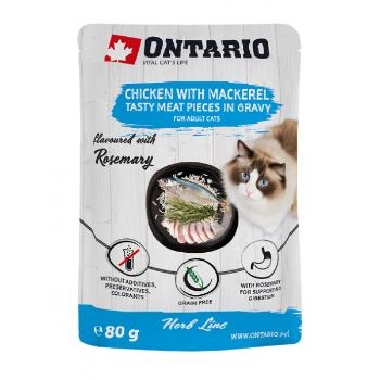 Kapsička Ontario Herb Chicken with Mackerel 80g