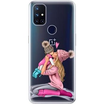 iSaprio Kissing Mom - Blond and Girl pro OnePlus Nord N10 5G (kmblogirl-TPU3-OPn10)