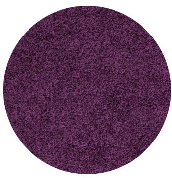 Ayyildiz koberce Kusový koberec Life Shaggy 1500 lila kruh - 120x120 (průměr) kruh cm Fialová