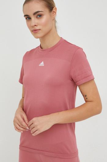 Tréninkové tričko adidas Performance růžová barva