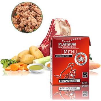 Platinum natural menu beef chicken 375 g (4260208740405)