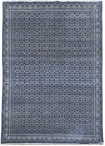 Diamond Carpets koberce Ručně vázaný kusový koberec Diamond DC-OC Denim blue/silver - 275x365 cm Modrá