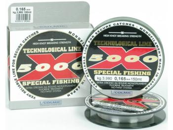 Colmic vlasec x5000 special fishing 150 m čirá-průměr 0,18 mm / nosnost 5,05 kg