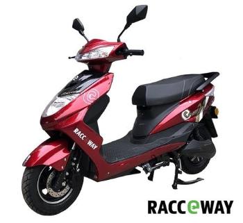 Elektrický motocykl RACCEWAY CITY 21, červený + držák zdarma