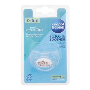 Canpol babies Newborn Baby More Comfort Silicone Soother Hearts 0-6m 1 ks dudlík pro děti