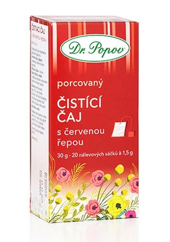 Dr. Popov Čistící čaj s červenou řepou 20x1,5 g