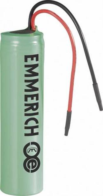 Speciální akumulátor Emmerich NCR18650B, 18650, s kabelem, Li-Ion, 3.6 V, 3350 mAh