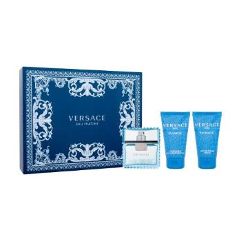 Versace Man Eau Fraiche SET2 dárková kazeta toaletní voda 50 ml + sprchový gel 50 ml + balzám po holení 50 ml pro muže