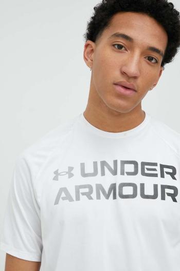 Tréninkové tričko Under Armour Tech 2.0 Gradient bílá barva, s potiskem